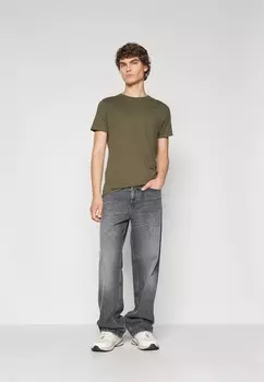 Базовая футболка SLIM TEE Tommy Hilfiger, темно-зеленый