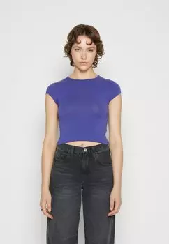 Базовая футболка SLINKY CAP SLEEVE T BDG Urban Outfitters, синий