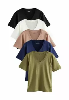 Базовая футболка SLOUCH 5 PACK Next, зеленый