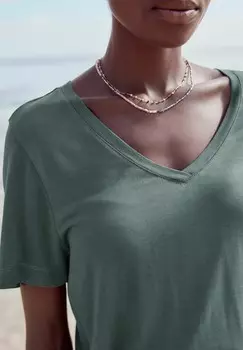 Базовая футболка SLOUCH V-NECK- REGULAR FIT Next, синий