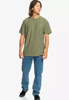 Базовая футболка SLUB Quiksilver, зеленый