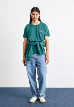 Базовая футболка SMALL LOGO Alpha Industries, бирюзовый