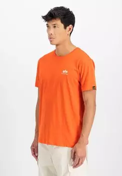 Базовая футболка SMALL LOGO Alpha Industries, оранжевый