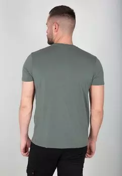 Базовая футболка SMALL LOGO Alpha Industries, зеленый