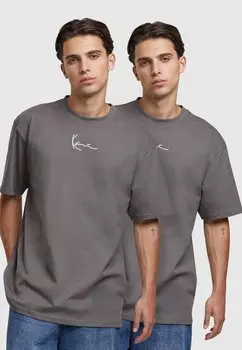 Базовая футболка SMALL SIGNATURE ESSENTIAL TEE 2 PACK Karl Kani, антрацит