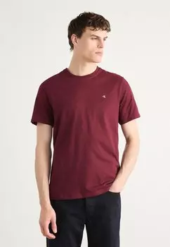 Базовая футболка SMOOTH SOLID TEE Calvin Klein Jeans, бургундия