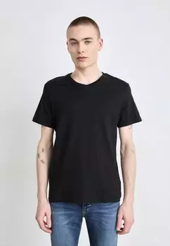 Базовая футболка SMOOTH SOLID VNECK TEE Calvin Klein Jeans, черный