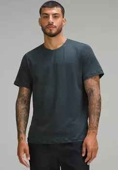 базовая футболка Soft Short Sleeve lululemon, цвет heathered classic navy heathered true navy