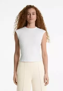 Базовая футболка SOFT TOUCH SHORT-SLEEVED RIB OYSHO, цвет Stone