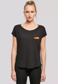 Базовая футболка SPANIEN FLAGGE F4NT4STIC, черный