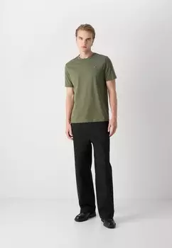 Базовая футболка STACK TEE Tommy Hilfiger, темно-зеленый