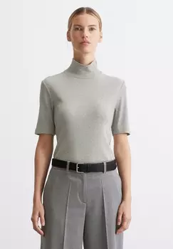 Базовая футболка STAND-UP COLLAR SHORT SLEEVE Marc O'Polo, серый