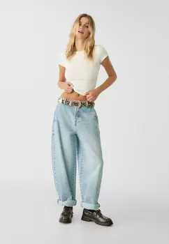 Базовая футболка Stradivarius, белый