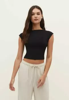 Базовая футболка Stradivarius, черный