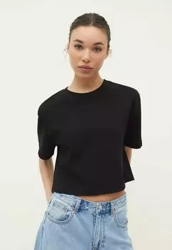 Базовая футболка Stradivarius, черный