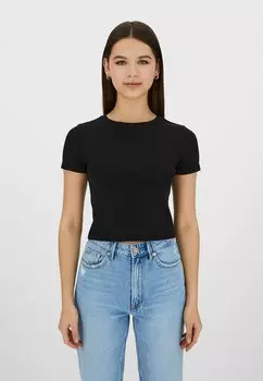 Базовая футболка Stradivarius, черный