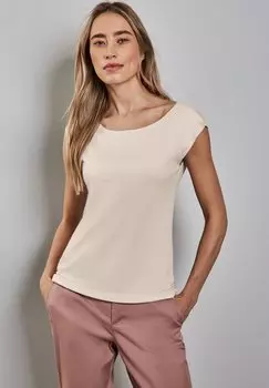 Базовая футболка Street One, бежевый