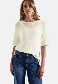 Базовая футболка Street One, кремовый