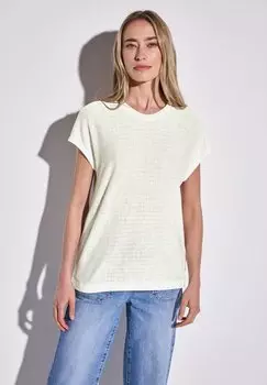 Базовая футболка Street One, кремовый