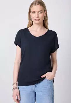 Базовая футболка Street One Studio, темно-синий