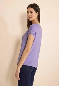 Базовая футболка Street One, темно-фиолетово-пятнистый