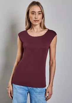 Базовая футболка Street One, темно-красный