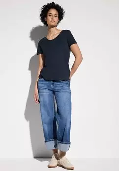 Базовая футболка Street One, темно-синий