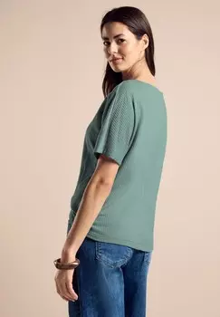 Базовая футболка Street One, зеленый металлик