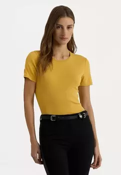 Базовая футболка STRETCH COTTON T-SHIRT Ralph Lauren, горчица