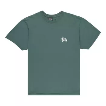 Базовая футболка Stussy, окрашенная в пигмент, Лес
