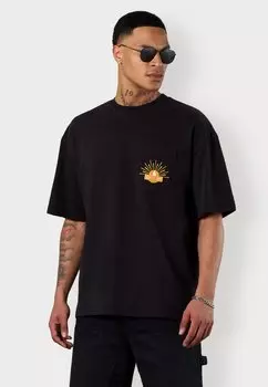 Базовая футболка SUNSET POCKET OVERSIZED ESTEEM, черный