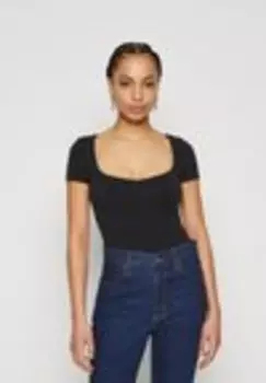Базовая Футболка SWEETHEART Abercrombie & Fitch, черный