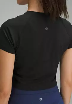 Базовая футболка SWIFTLY TECH CROPPED lululemon, черный