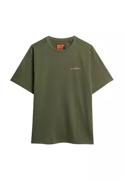 Базовая футболка TECH Superdry, зеленый