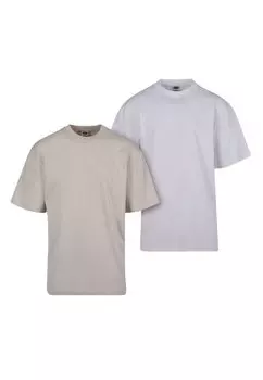 Базовая футболка Tee 2-Pack Urban Classics, облачно-белая