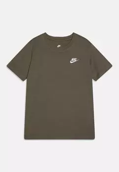 Базовая футболка TEE FUTURA UNISEX Nike Sportswear, оливковый
