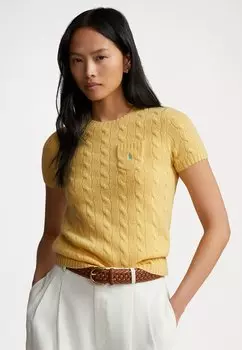 Базовая футболка Tee Short Sleeve Polo Ralph Lauren, цвет fall yellow