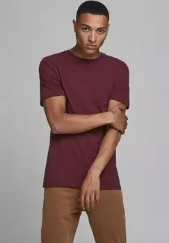 Базовая футболка Tee Ss O Neck Noos Jack & Jones, цвет port royale