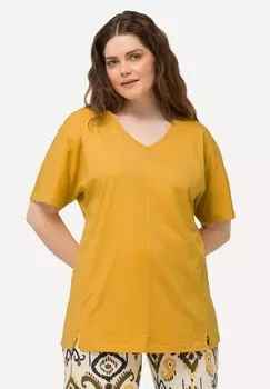 Базовая футболка TEE Ulla Popken, песочный