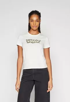 базовая футболка The Perfect Tee Levi's, цвет bw leopard cloud dancer