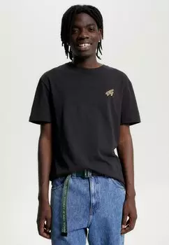 Базовая футболка TJM CLSC GOLD SIGNATURE TEE Tommy Jeans, черный