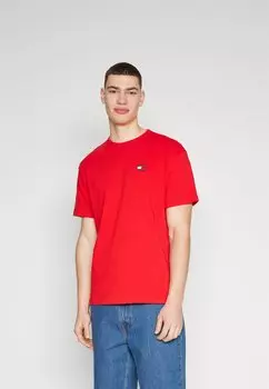 Базовая футболка Tjm Reg Badge Tee Ext Tommy Jeans, цвет deep crimson