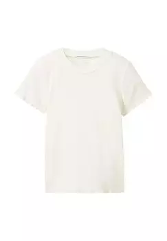 Базовая футболка TOM TAILOR, цвет wool white