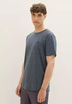 Базовая футболка TOM TAILOR DENIM, темно-синий