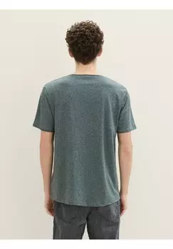 Базовая футболка TOM TAILOR DENIM, темно-зеленый