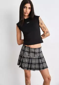 Базовая футболка Tommy Jeans ФУТБОЛКА SLIM RUCHE SCRIPT, цвет black