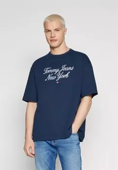 Базовая футболка Tommy Jeans, темно-синий