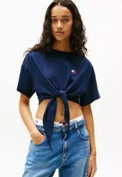 Базовая футболка Tommy Jeans, темно-синий