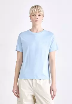 Базовая футболка TONAL SHIELD GANT, светло-голубой