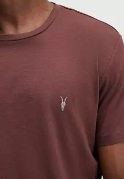 Базовая футболка TONIC SS CREW AllSaints, темно-красный